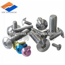 titanium alloy bolt with button head